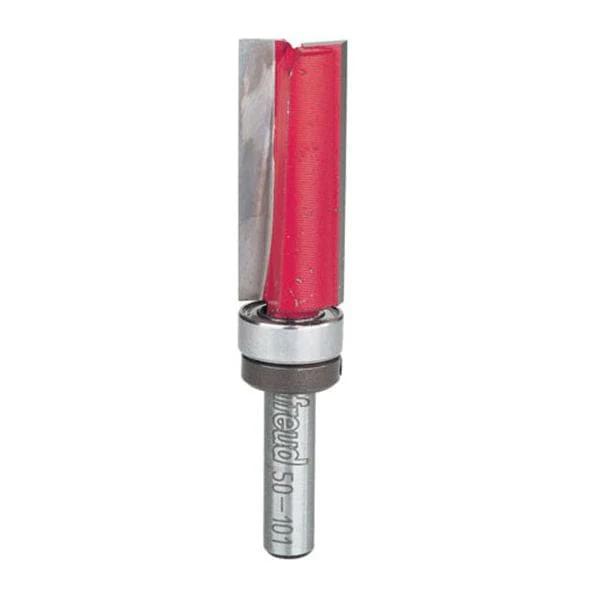 Pattern Router Bit - Top Bearing - Shank:1/4" - Diameter:1/2" - Cutting Length:1-1/4"